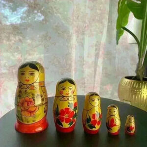 Vintage Handmade Nesting dolls